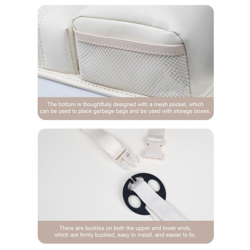 Autositz-Organizer Rücksitz 2 in 1 Leder Auto Snack-Organizer mit mehreren Taschen Multifunktionaler Autositz-Organizer