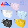 25W Colorful Macaron USB+PD Super Fast Charger EU/US/KR Standard