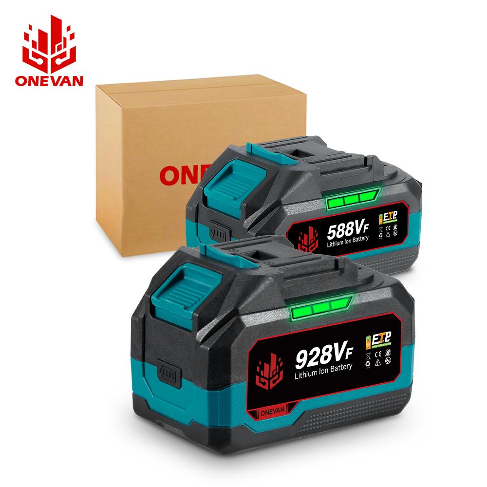 ONEVAN 21V Lithiová Baterie 928VF 588VF Indikátor Kapacity Dobíjecí Pro Makita 18V Elektrické Nářadí