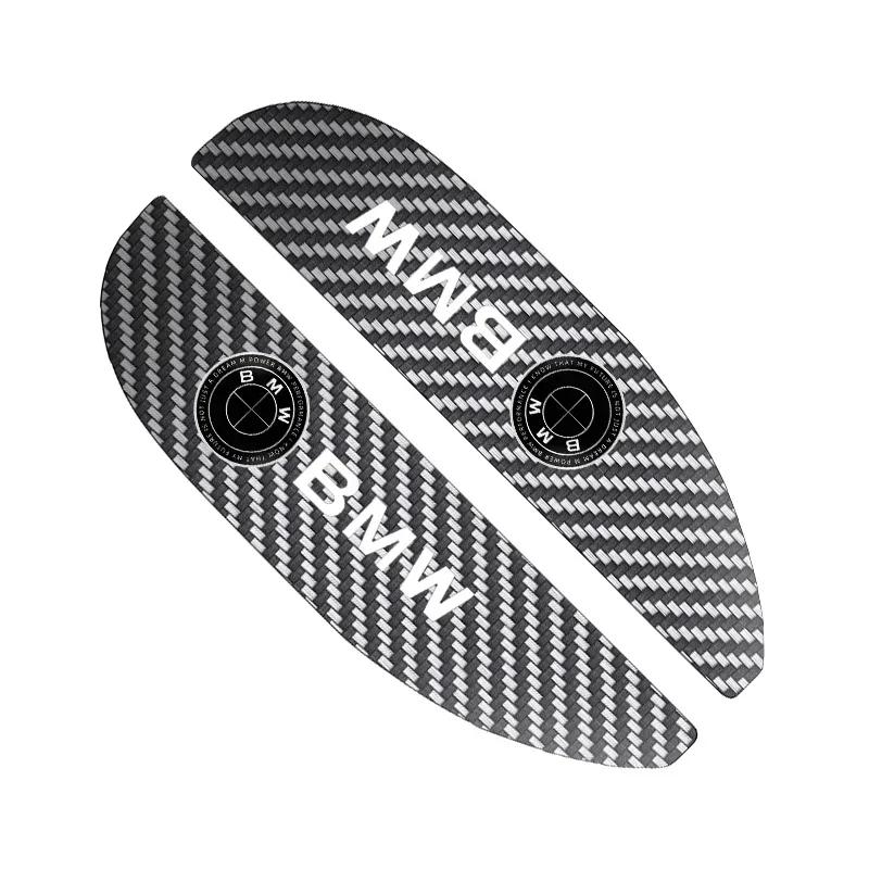 BAII9 2025 Hot 2pcs Car Rear View Mirror Sticker Rain Eyebrow For BMW 50th Kith 5 Series F20 E39 F10 F30 E90 E46 E60 G60 X5 E87 F11 G2