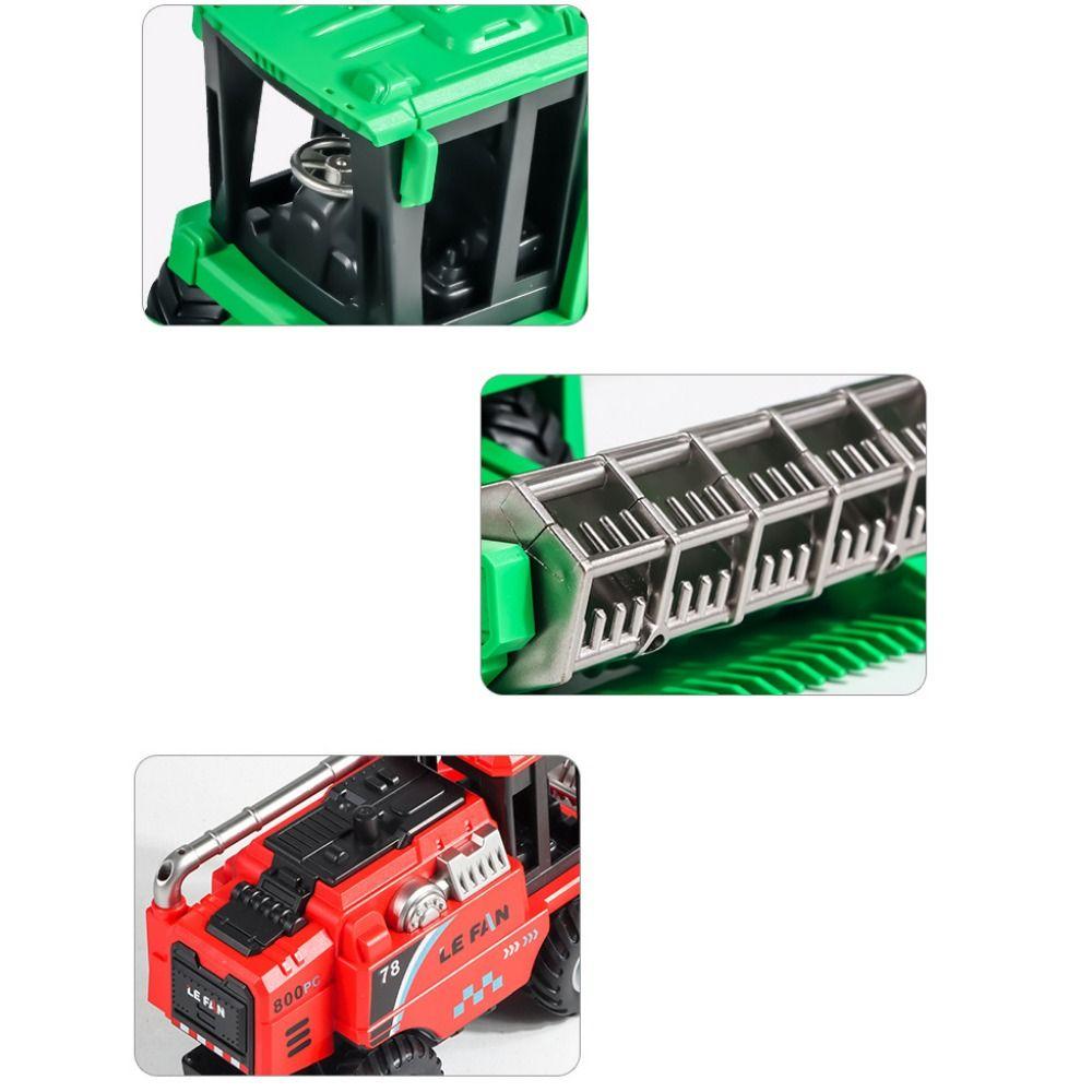Tractor Toy Simulation Farm Harvester Toy Harvester Engineering Inertia Car Toy  Children