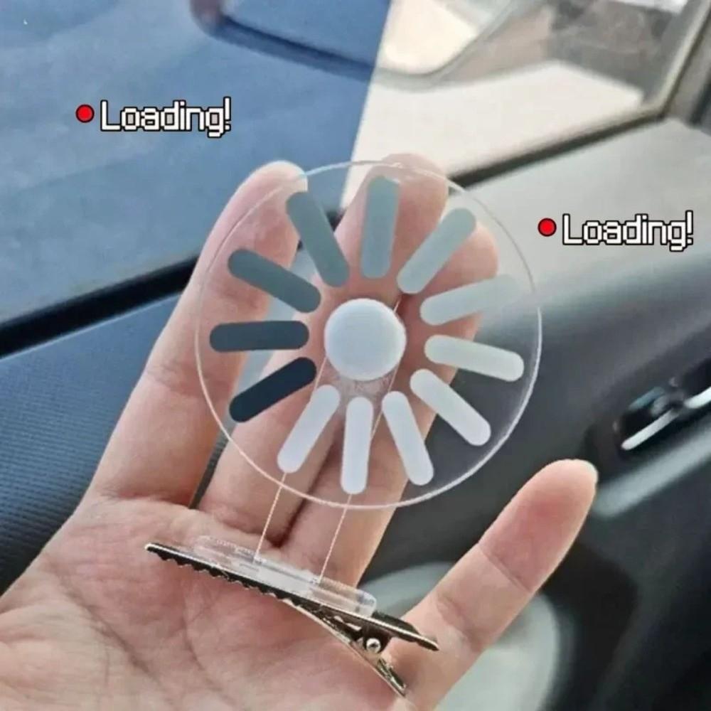 Cute Creative Downtime Hair Clip Moving Rotating Duckbill Clip Brain Loading Headband Party