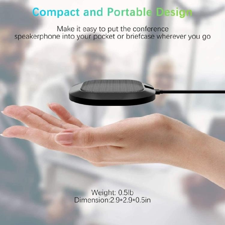 Desktop USB Conference Microphone 360 Sound Pickup Computer PC Microphone for Video Conference Gaming Chatting