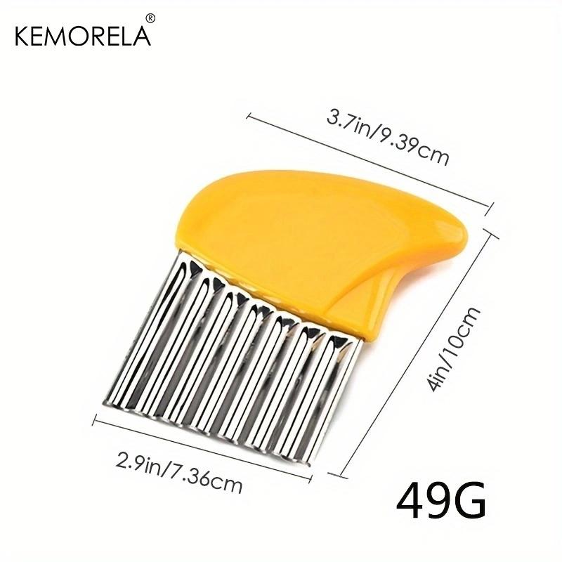 1PCS Stainless Steel Wave Knife for Vegetable Potato Carrot - Kitchen Slicing Tool for French Fries Potato Chips