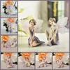Geflügeltes Feenmädchen Miniatur Harzengel Fliegend Miniatur Geschenk Blumenfee Figur Schreibtisch