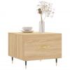  Coffee Tables, 2 Pcs, Sonoma Oak, 50x50x40 Cm