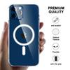 Magnetic Transparant Phone Case For iPhone 16 15 14 Plus 11 Pro 13 12 mini 7 8 X Xs Max XR Magsafe Wireless Charging Case Cover