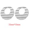 10PCS/lot Stainless Steel Gold Earring Findings Embossing Flower Link Connectors DIY Dangle Ear Wire Components Gold Earrings