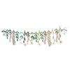 Flower Banner Boho Paper Floral Leaf Banner Double Sided Colorful Wildflower Garland for Birthday Baby Shower Wedding Backdrop Decor