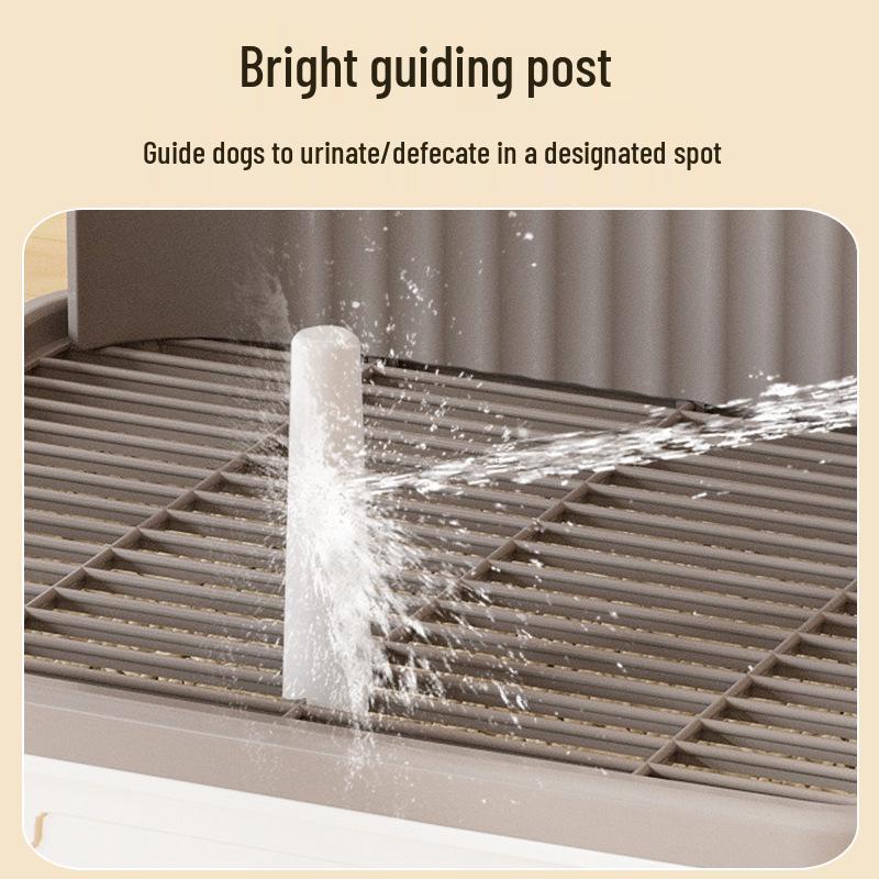 Anti-Splash Dog Toilet - Easy Clean Potty with Post for Medium and Small Dogs