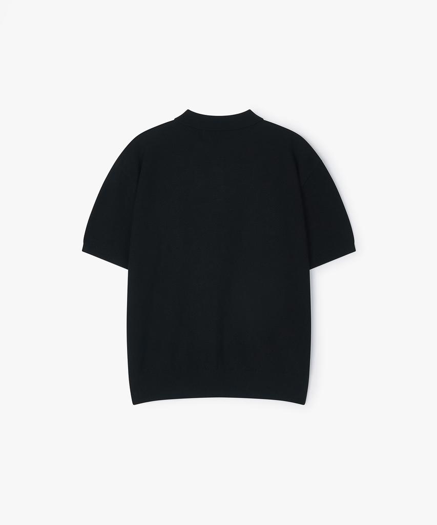 Peullojeulum Pure Cotton Collar Knit Black