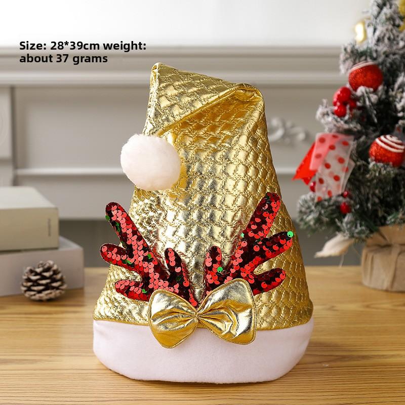 Christmas Decorations Christmas Hat Santa Claus Lamp Non-woven Hat Christmas Gift