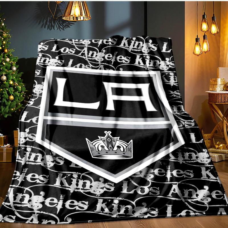 Angeles king Crest Blanket Flannel Throw for Sofa, Indoor, Camping, Living Room, Office, Chair, And Bed Soft Birthday Gift