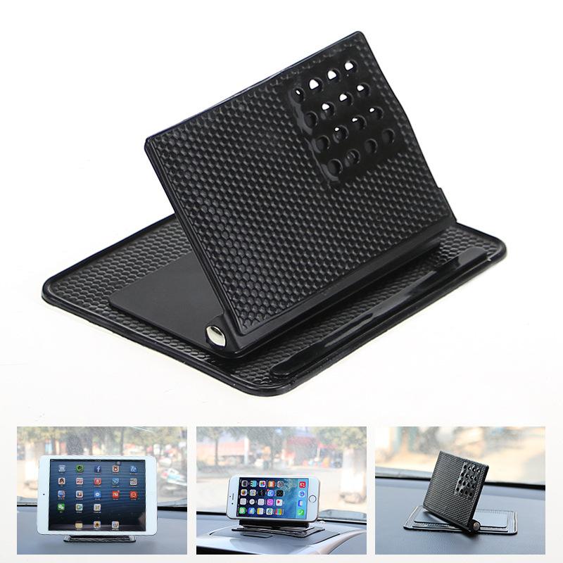 Auto 360 Grad Drehbarer Handyhalter Silikon Anti-Rutsch-Matte Automobil Armaturenbrett Einstellbarer Winkel Klebepad für GPS-Navigation