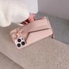 Crossbody Cards Solt Wallet Wristband Bag Case For iPhone 15 16 Pro Max 14 Plus 13 12 11 7 8 Se 2022 Lanyard Pocket litchi Cover