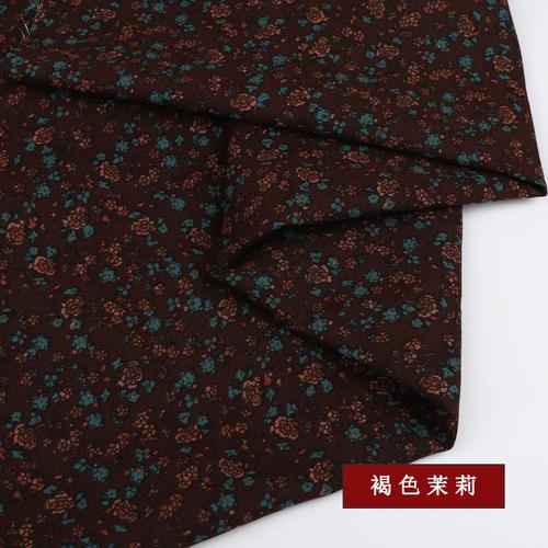 145x50cm Baumwolle Leinen Bedruckter Stoff Kleiner Blumenstoff für Kleider Bekleidungsstoffe Handgefertigt DIY Nähzubehör TJ9778