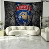 Florida Panthers Wall Tapestry Aesthetic Wall Hanging Printed Fabric Blanket Decorative Tapestries for Bedroom Living Room Home Decor