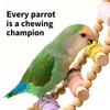 5/8/10 Steps Bird Cotton Rope Ladder Hanging Wood Bird Perch Safe Parrot Climbing Toy  Cockatiels