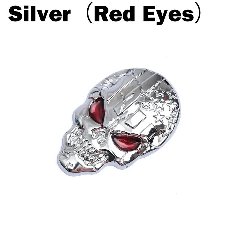 1Pcs Fashion 3D Demon Skull Zinc Alloy Metal Car Sticker for Car Motorcycle Logo Skull Emblem Badge Car Styling Stickers