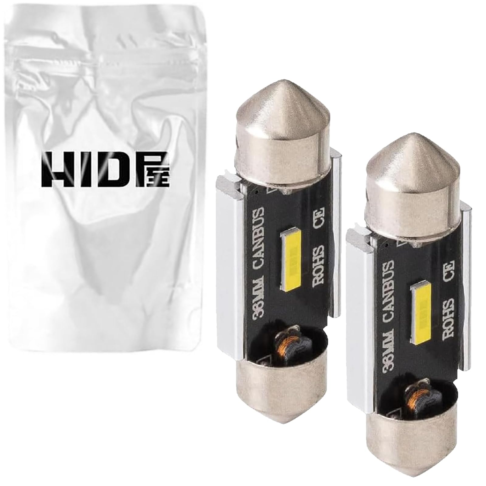 

HIDya LED T10 License Plate Interior Reverse 2400lx White 6500k Compatible with Domestic and Imported Cars of Lights, Lights, Lights, etc. 36/37mm