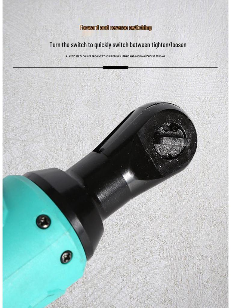 High Torque 8-25V Electric Ratchet Wrench with 90° Angle for Auto Repair