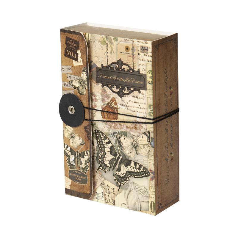 Retro mini příručka Dekorativní materiály Kniha karetní hry Kniha mechanismů staré série Twilight Kniha kreativní dárková krabička