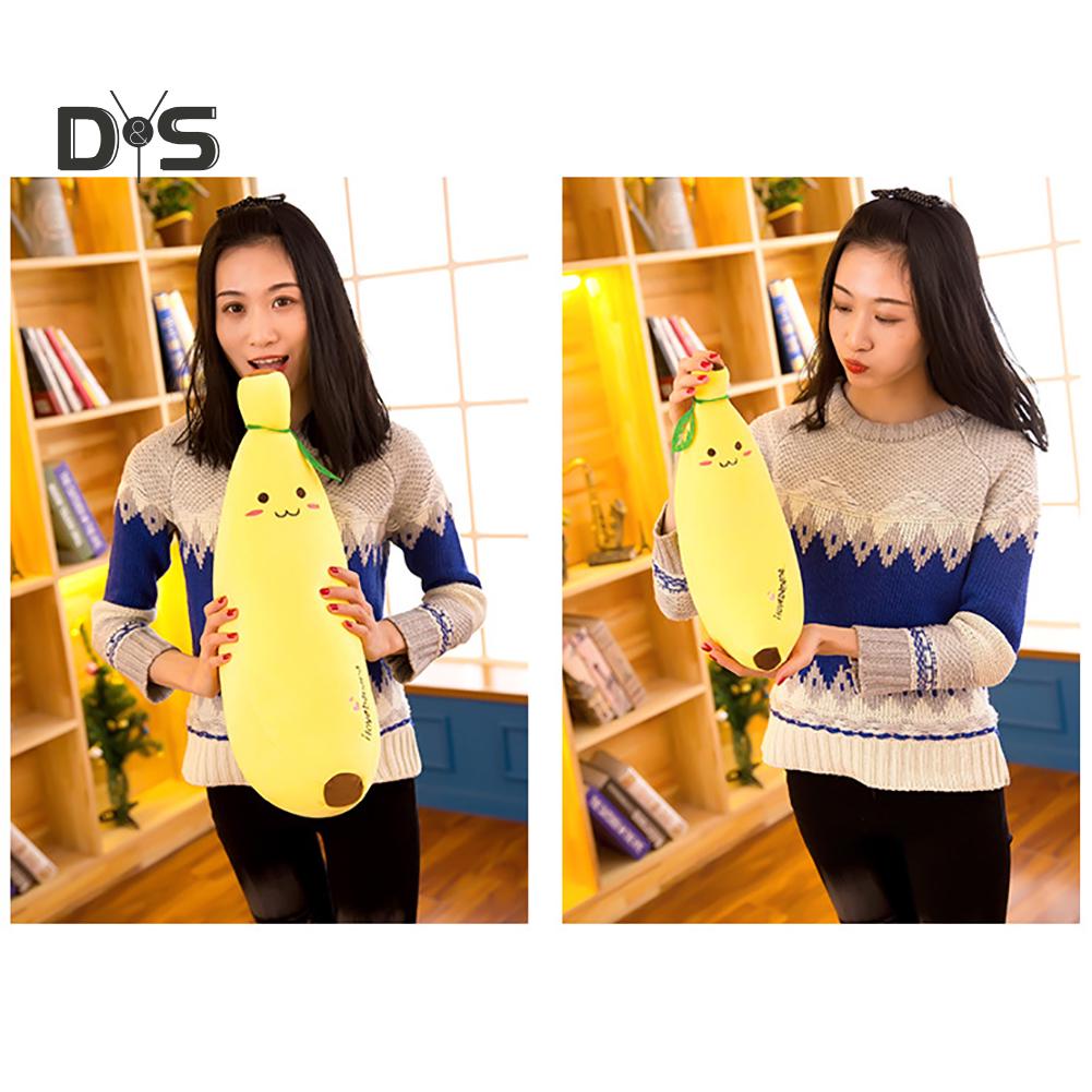 Fancytoy Karikatür Muz Doldurulmuş Peluş Bebek Oyuncak Kanepe Yastık Hediye