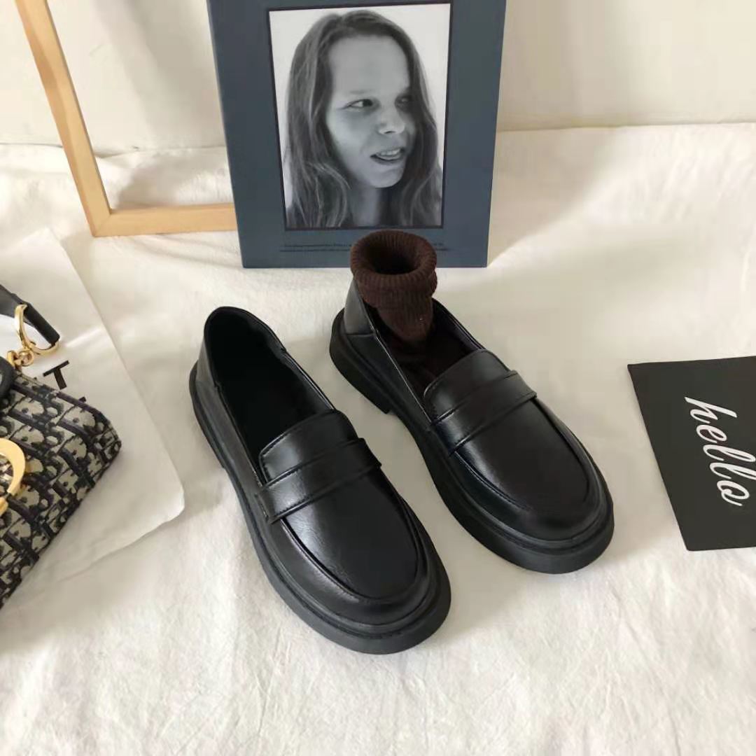 

Summer shallow mouth round head comfortable jk uniform basic Japanese British style small leather shoes women s 2025 new retro trend 35