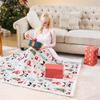 Christmas Throw Blanket Christmas Decorations Gifts For Women Sherpa Flannel Fleece Winter Holiday Blanket For Couch Sofa Bed