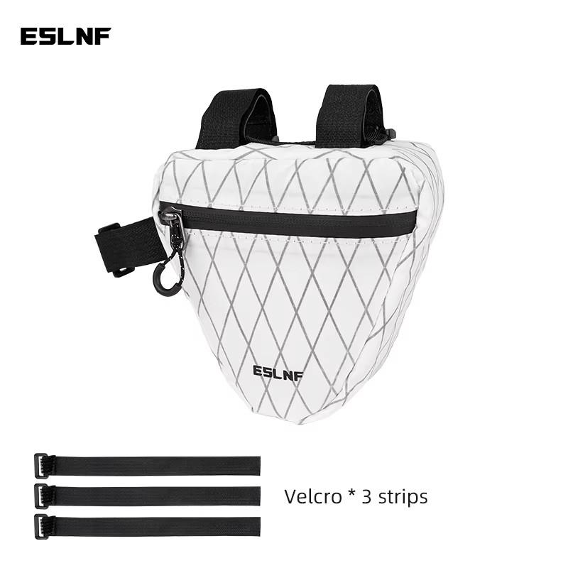 

ESLNF Bike Triangle Frame Pack Small Compact Storage Tool Bag for Road Mountain Bike Bike Storage Triangle Bag белый