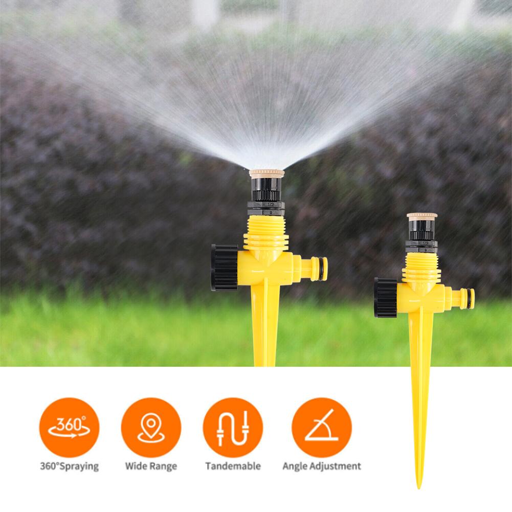1/5Pcs 360° Rotation Garden Sprinkler Irrigation Watering System Agriculture Ground Automatic Tube Plug Buried Atomization