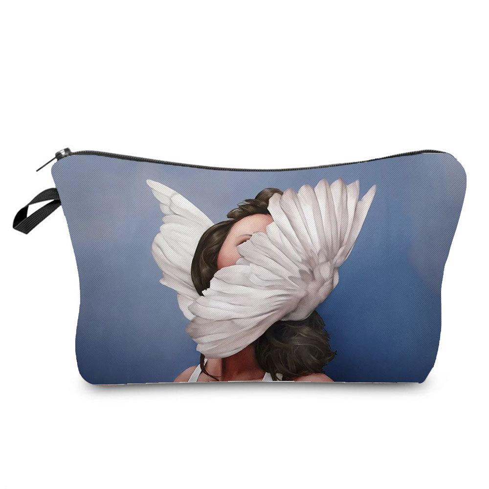 

Women Flower Woman Cosmetic Bag Toiletries Organize Travel Storage Case 6761 KTB