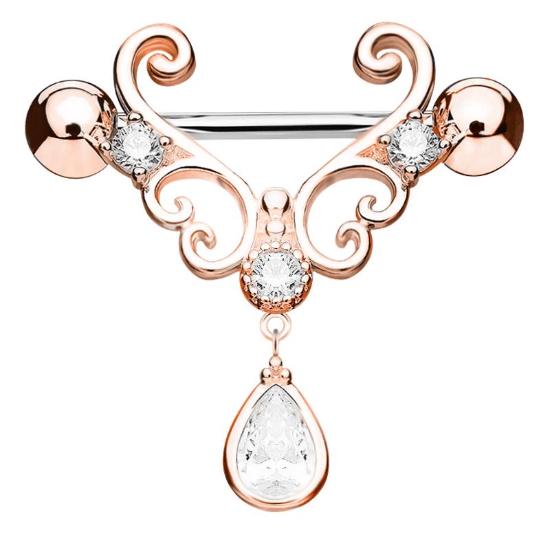 Set of 10 316L Surgical Steel Girl Nipple Rings Fashion Zircon Big Jewelry for Women for Weddings
