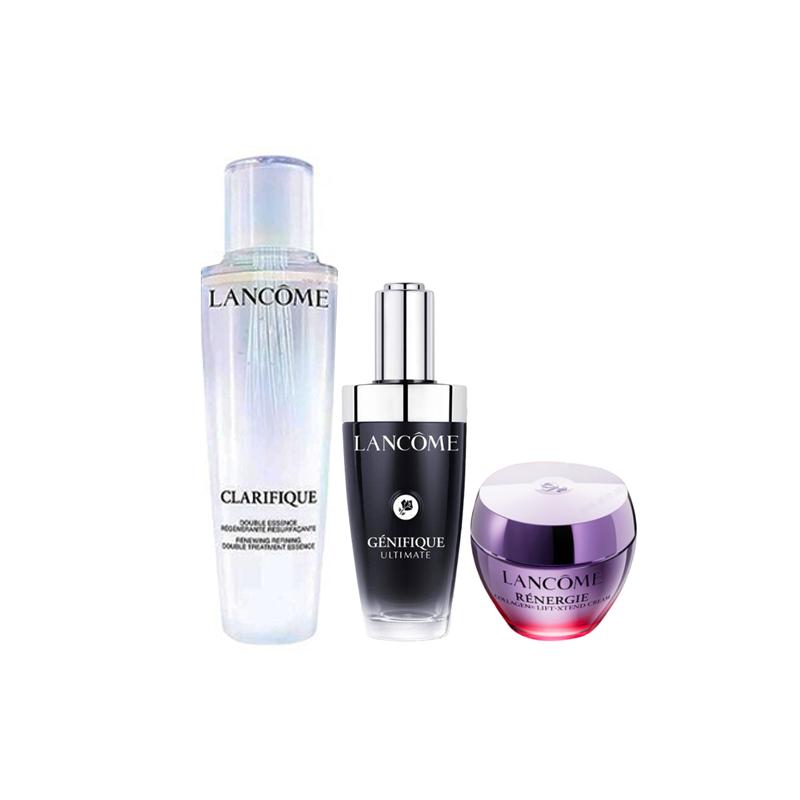 Lancôme Skin care set Aurora Water Small Three-piece set: Aurora Essence Water 150ml + Facial Cream 50ml + Super Repair Small Black Tube Essence 50ml чёрный