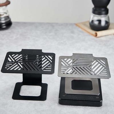 14.8x11.8x8cm Coffee Weighing Rack Brewing Coffee Silvery