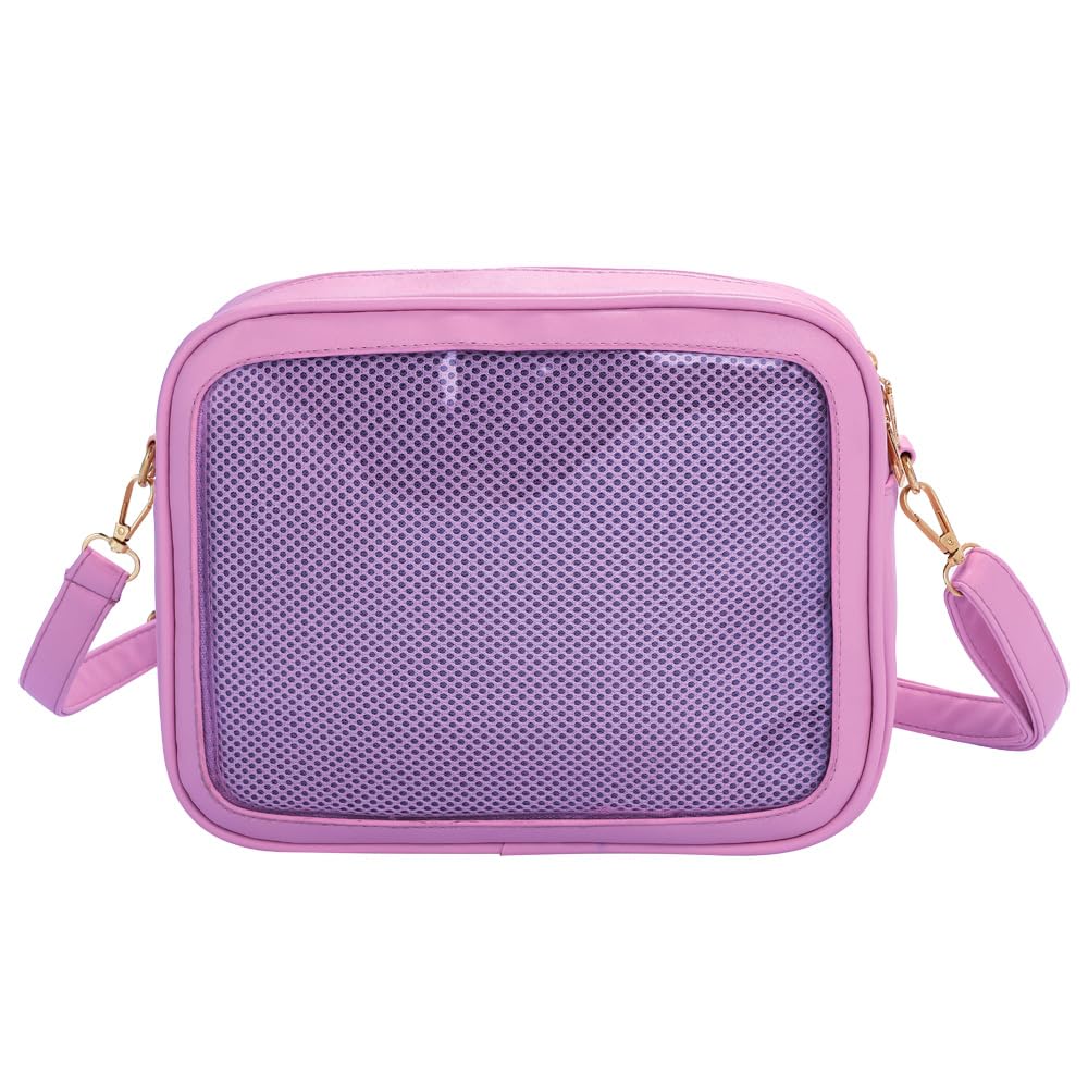 

DAY Ita Bag Сумка через плечо с прозрачным карманом Прозрачная сумка на плечо для показа на концерте, мероприятии, мероприятиях, отаку, сумка отаку Легкая сумка Ita Bag [ВСЕ блестящие]