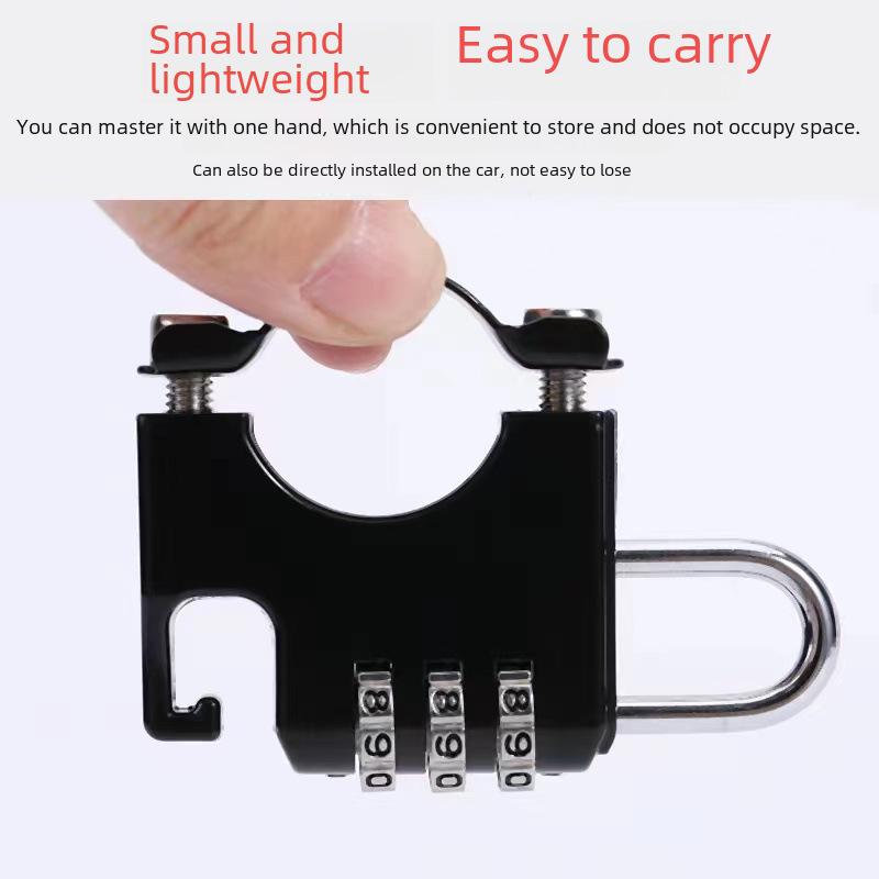 "Universal Password Lock for Bicycle, Motorcycle, and Electric Car Helmets"