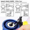 2 In 1 Circlip Plier Internal and External Ring Remover Crimp Tool Multifunctional Retaining Snap Ring Plier Hand Tool
