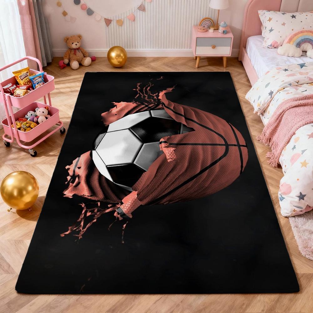 Football Game Patterned Rug Allseason Carpet For Bathroom Kitchen Home Decor New Year Gift