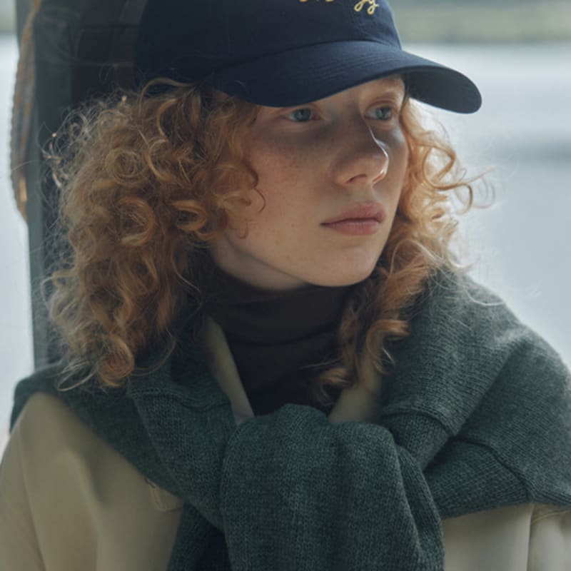 

cosegg Cosegg Cursive Ball Cap_EESAC61 _NAVY NAVY_FREE