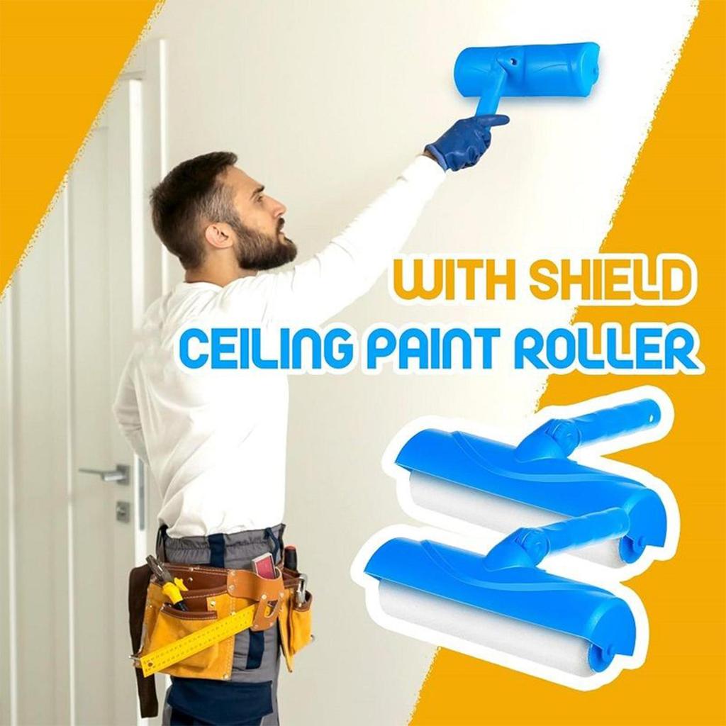 1pc Ceiling Paint Roller 10inch Ceiling Repair Roller Adjustable anti-splatter Painting Roller No-Drip ceiling Painting Tools