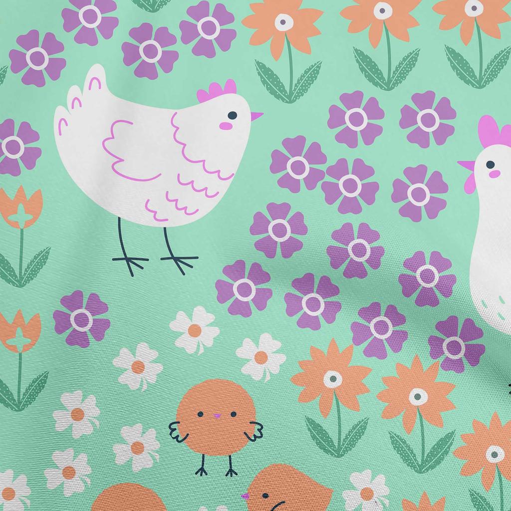 oneOone Bavlněný popelín arktická modrá látka Kawai šití řemeslné projekty potisky látek podle yardu 42 palců