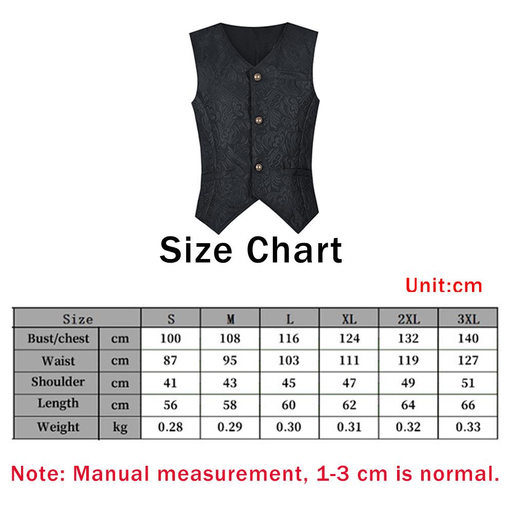 Men's Vests Medieval-style Vintage Costume Tuxedo Sleeveless Vests European Vintage Stage Halloween Costume Gothic Jacket Set