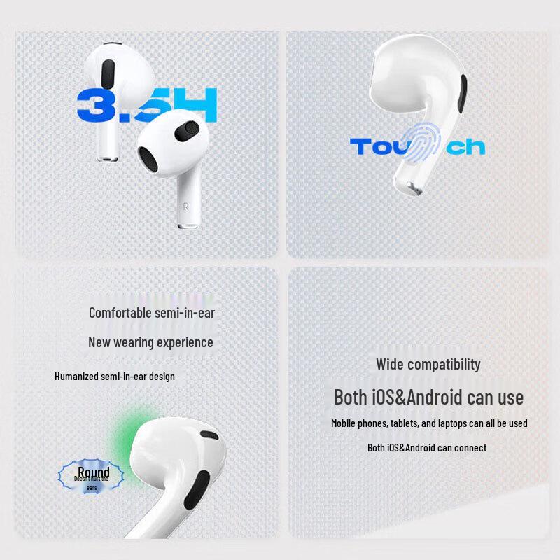 WoPin AirPro4P True Wireless Semi-in-ear Bluetooth Earbuds