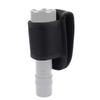 Étui de lampe de poche en cuir PU tissé en nylon, ceinture de service, support de lampe compact à pile D ouvert sur le dessus pour lampe de poche à pile D