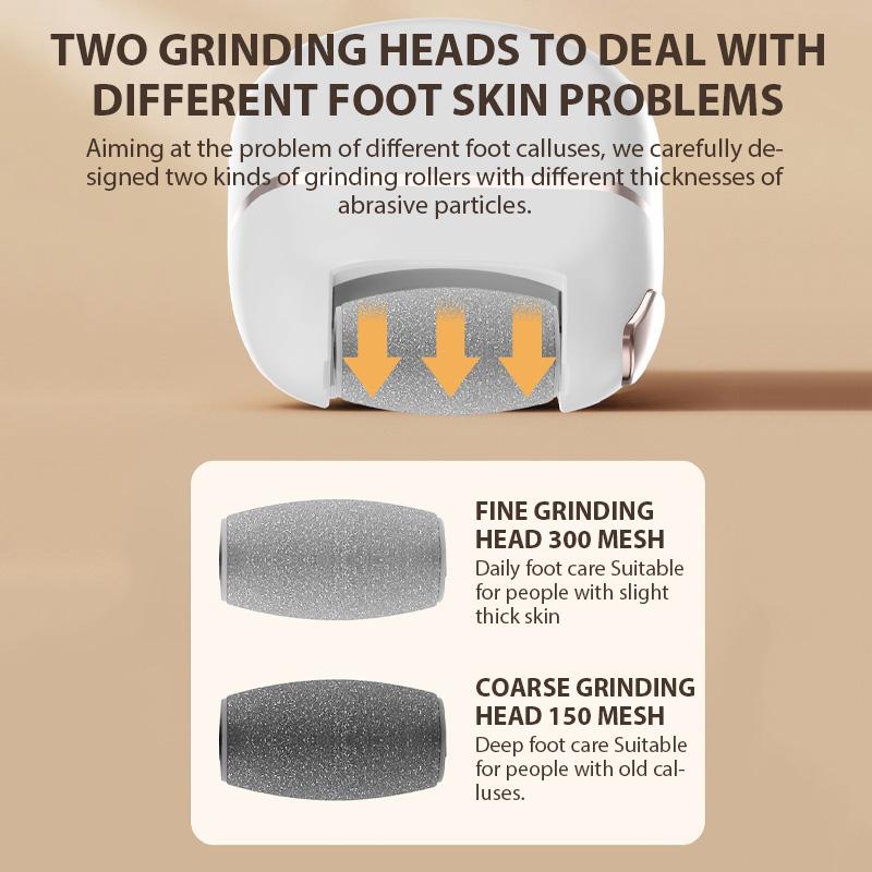 Rechargeable Electric Foot Grinder Dead Skin Remover Calluses Feet Scrubber Electric Foot File Dry Dead Cracked Foot Care Repair