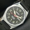 JAPAN VINTAGE REFURBISHED SEIKO AUTOMATIC 6309A MENS BLACK DIAL WATCH A442703-1