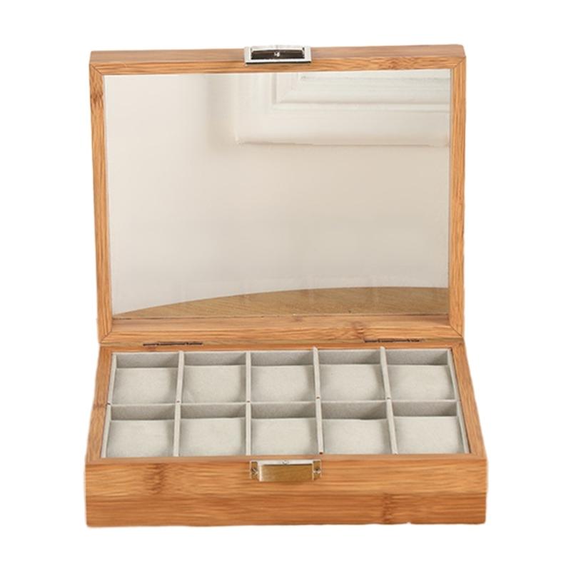 Wood Watch Case Watch Storage Box Stylish Watch Container Practical Watch Holder Watch Organizer Wood Material for Watch