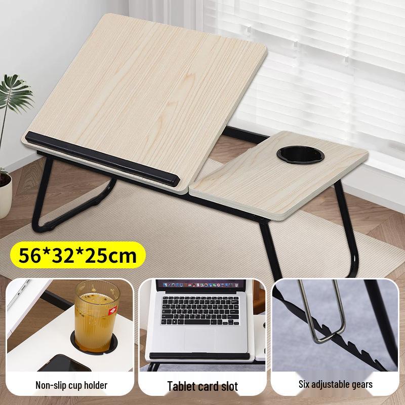 Folding Six-Speed Bedside Table: Multi-functional Study Desk & Laptop Stand