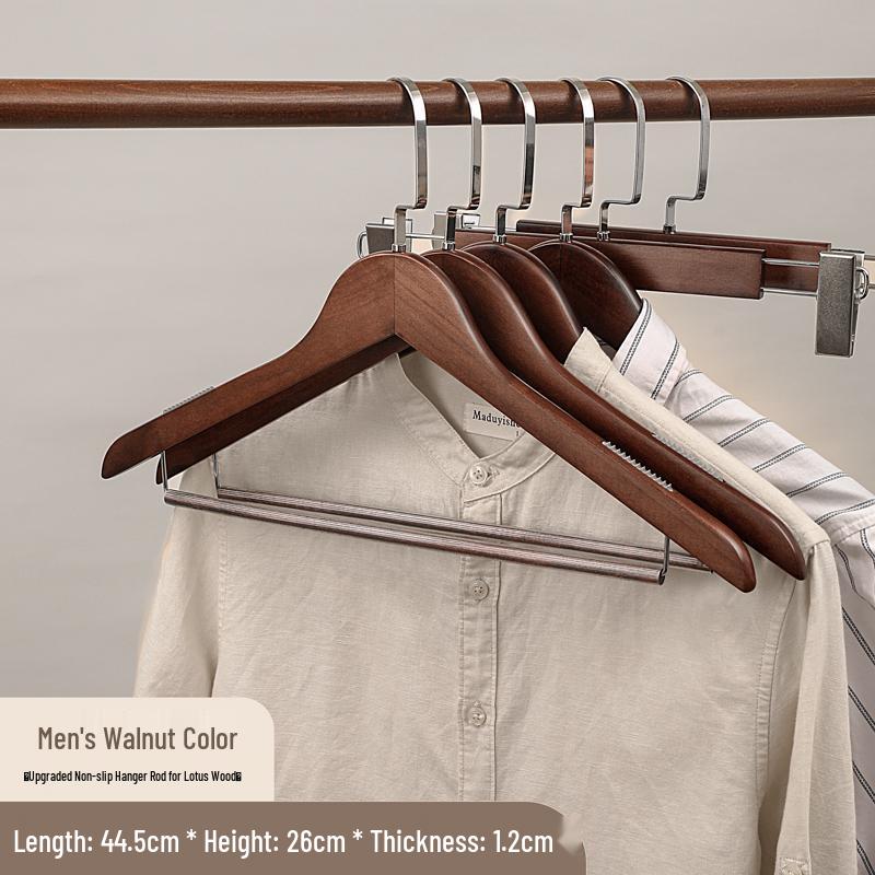 Solid Wood Wide Shoulder Non-slip Coat & Suit Hanger